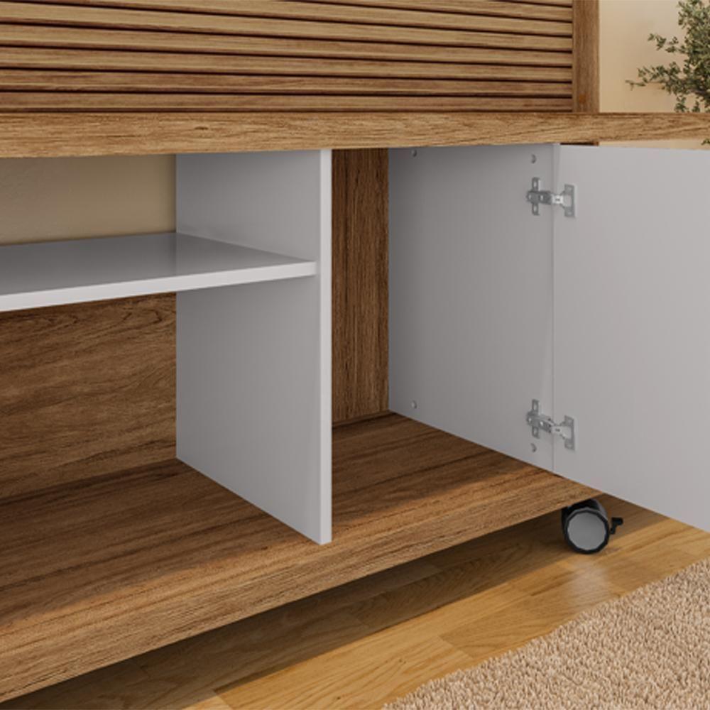 Estante Home Tv 47 Pol 160 Cm Taurus Cinamomo Off White Bechara - 4