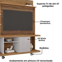 Estante Home Tv 47 Pol 160 Cm Taurus Cinamomo Off White Bechara - 5