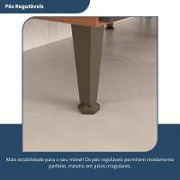 Armário De Cozinha Batrol Superiore 5 Portas 3 Gavetas Freijo Com Off White - 9