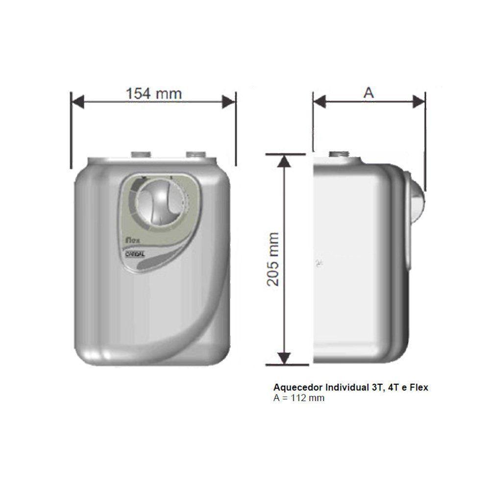 Aquecedor Elétrico Individual Cardal Aq250 Flex 8 Temperaturas Branco 220v (6400w) - 4