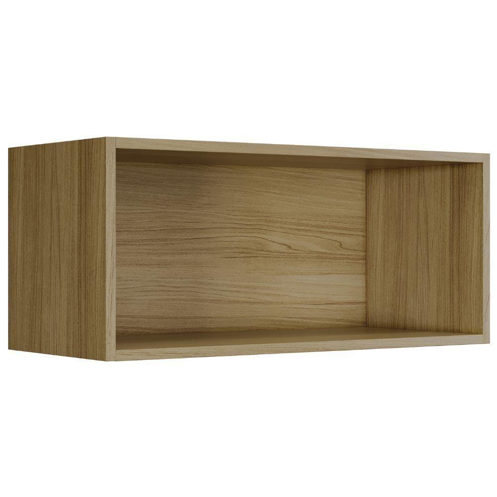 Armário Aéreo Turqueza 2 Portas Cinamomo Grafite Arte Móveis - 4