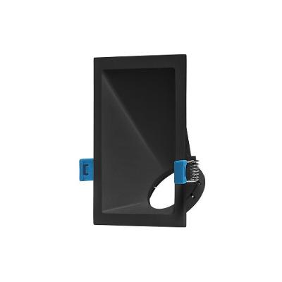 Spot De Embutir Recuado Stella Square Angle 40° Mr16 Gu10 Bivolt Preto