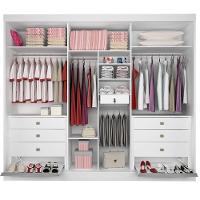 Guarda Roupa Athos Ripado Branco 6 Portas 7 Gavetas D?doro - 2