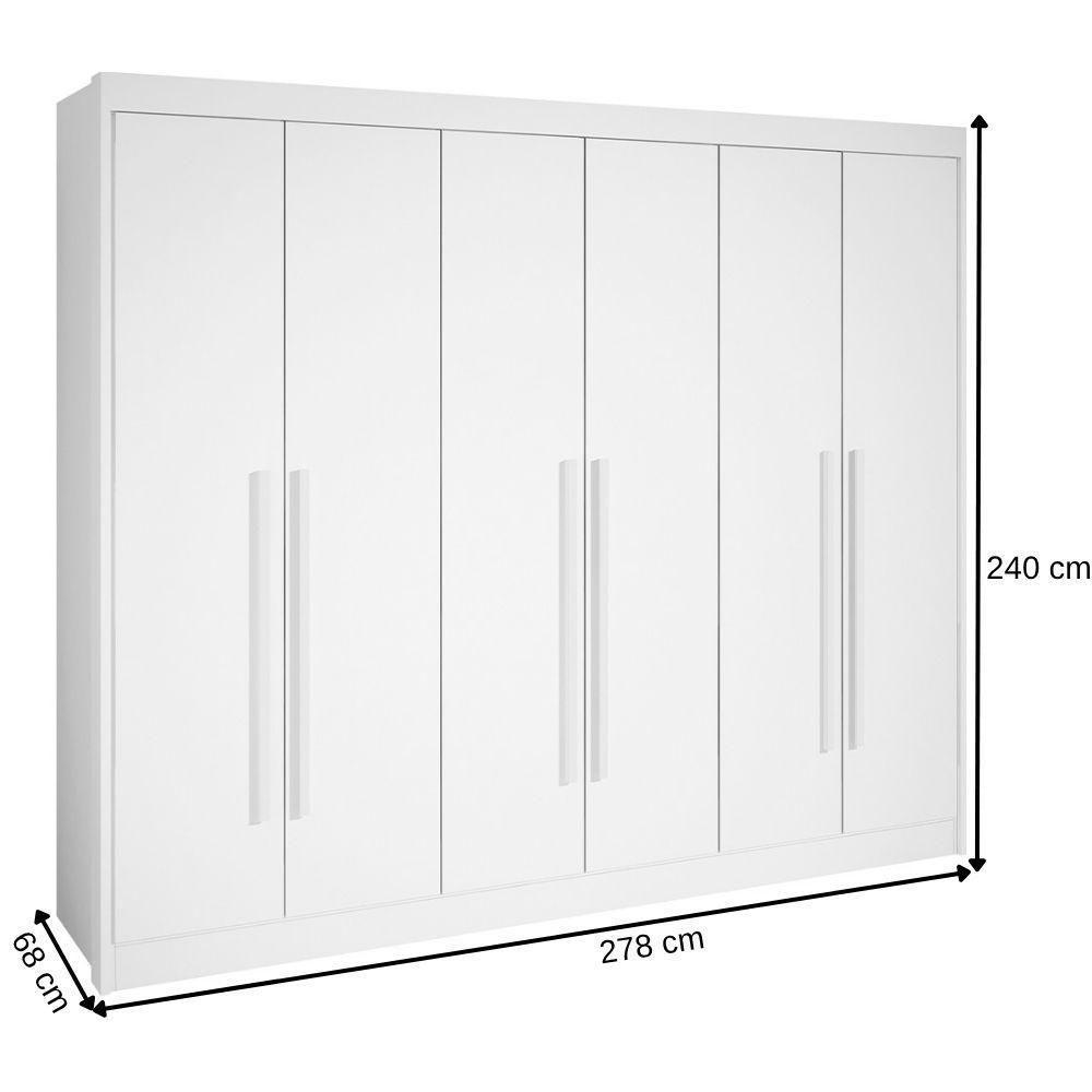 Guarda Roupa Athos Cinamomo 6 Portas 7 Gavetas D?doro - 3