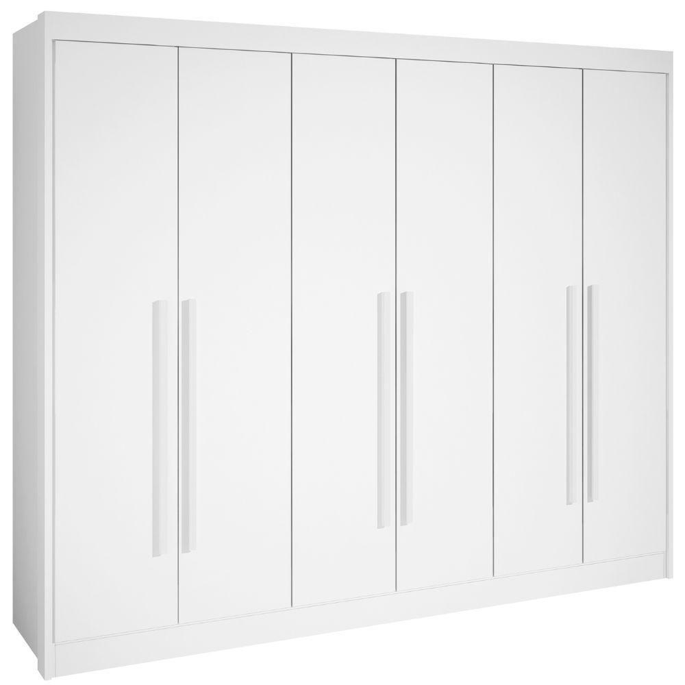 Guarda Roupa Athos Branco 6 Portas 7 Gavetas D?doro - 1