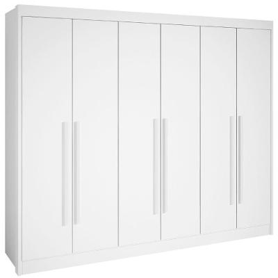 Guarda Roupa Athos Branco 6 Portas 7 Gavetas D?doro