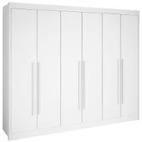 Guarda Roupa Athos Branco 6 Portas 7 Gavetas D?doro - 1