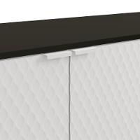Aparador Kappesberg 4 Portas 3d Preto Fosco-branco 180cm - 6