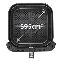 Fritadeira Elétrica Midea 5,5L Widemax Preta E Inox 110V