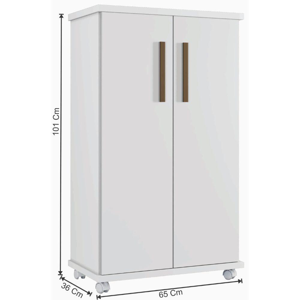 Armário Multiuso Berlim Branco Arte Móveis - 3