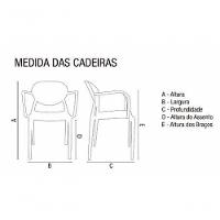 Cadeira Petra Im In área Externa Interna (pp) Eco Preto