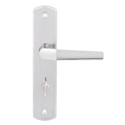 Fechadura Para Porta De Banheiro Cromado 40mm Comum Com Espelho Popline - Soprano
