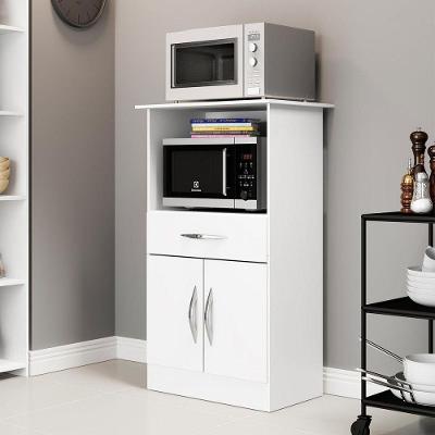 Armário Multiuso Nicho Forno Micro 62x111cm Mdp Menu Móveis Branco