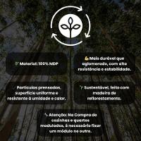 Armário De Cozinha Canto Com Balcão Pia Sabrina Menu Móveis Branco - 5