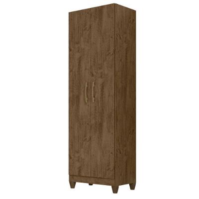 Armario Multiuso New Iris 2 Portas 181x55 Cm Castanho Wood