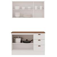 Armário Cozinha Genialflex Provençal C- Balcão C- Tampo Bco - 6