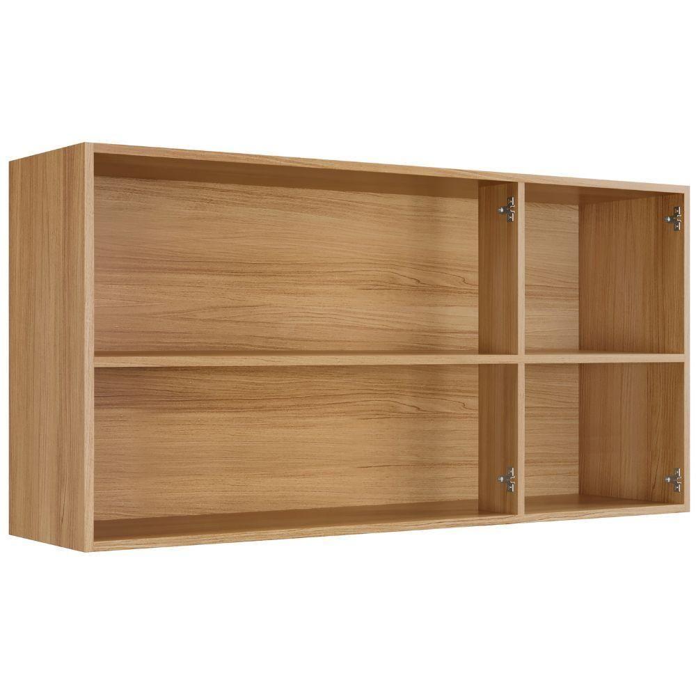 Armário Aéreo ônix 3 Portas Cinamomo Off White Arte Móveis - 6