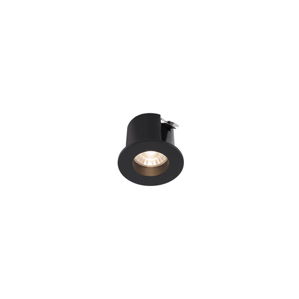 Spot De Embutir Para Móvel Stella Mini Móbili Redondo Led Alto Irc 90 1,5w Bivolt Preto - 2700k - Luz Amarela - 1