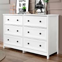 Comoda Para Quarto 6 Gavetas 120 Cm Dm217 Branco Dtall Branco - 2