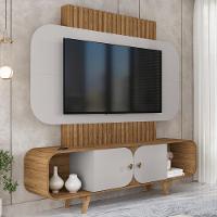 Estante Home Tv 75 Pol 180 Cm Embau Cinamomo Off White Bechara - 2