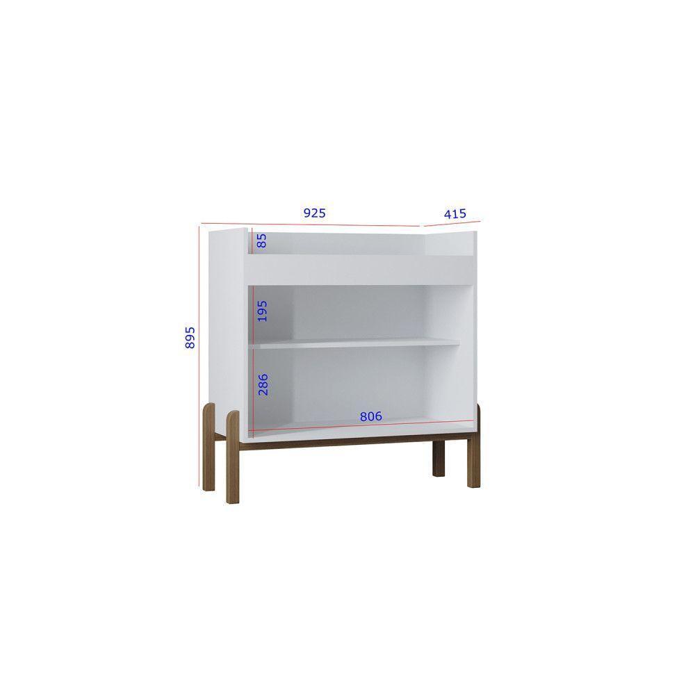 Aparador Buffet Tropical 2 Portas Branco - 5