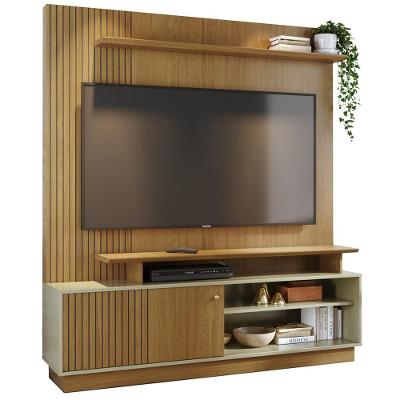 Estante Home Tv 75 Pol 160 Cm 1 Porta Ares Cumaru Opala Madetec Cumaru Opala