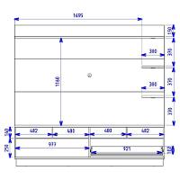 Estante Home Tv 70 Pol 200 Cm Campeche Freijo Cinza Colibri Freijo Cinza - 5