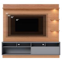 Estante Home Tv 70 Pol 200 Cm Campeche Freijo Cinza Colibri Freijo Cinza - 7