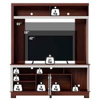 Estante Home Tv 65 Pol 2 Portas 160 Cm Belaya Nogueira Real Off White Matte Colibri