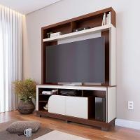 Estante Home Tv 65 Pol 2 Portas 160 Cm Belaya Nogueira Real Off White Matte Colibri - 10