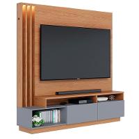 Estante Home Tv 65 Pol 180 Cm 2 Portas Humaita Freijo Cinza Colibri Freijo Cinza - 1