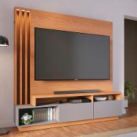 Estante Home Tv 65 Pol 180 Cm 2 Portas Humaita Freijo Cinza Colibri Freijo Cinza - 2