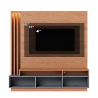 Estante Home Tv 65 Pol 180 Cm 2 Portas Humaita Freijo Cinza Colibri Freijo Cinza - 7