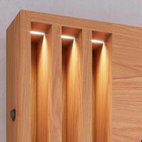 Estante Home Tv 65 Pol 180 Cm 2 Portas Humaita Freijo Cinza Colibri Freijo Cinza - 9