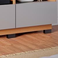 Estante Home Tv 65 Pol 180 Cm 2 Portas Humaita Freijo Cinza Colibri Freijo Cinza - 10