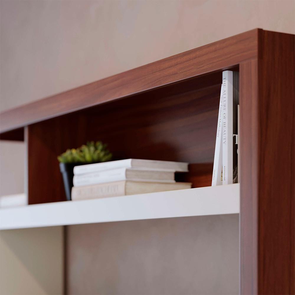 Estante Home Tv 50 Pol 2 Portas 137 Cm Elba Nogueira Real Off White Matte Colibri - 8