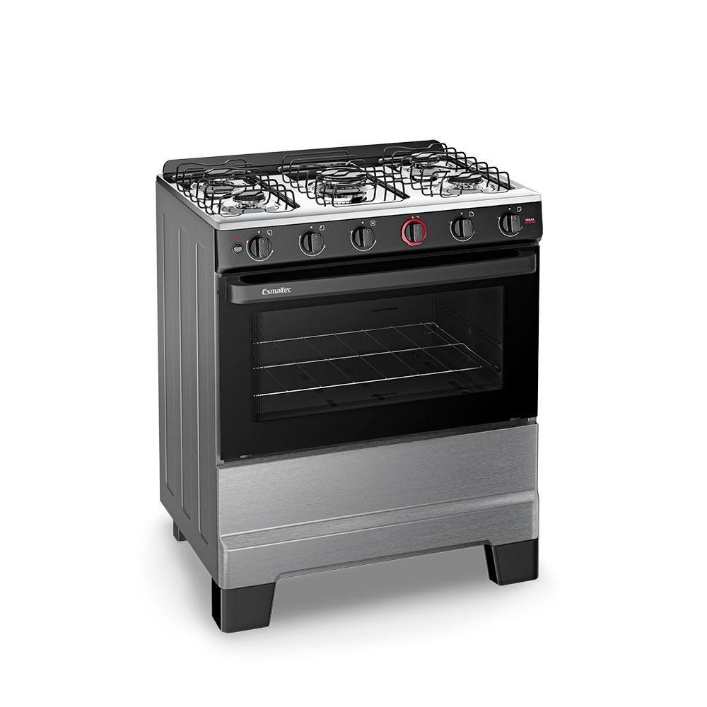 Fogão A Gás Mesa Inox Super Chama Limpa Fácil E Acendimento Automático Ideal Super F5IAI Inox 5 Bocas Bivolt - 1