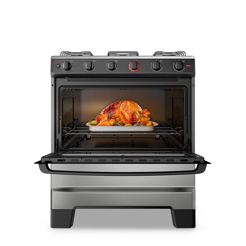 Fogão A Gás Mesa Inox Super Chama Limpa Fácil E Acendimento Automático Ideal Super F5IAI Inox 5 Bocas Bivolt - 8