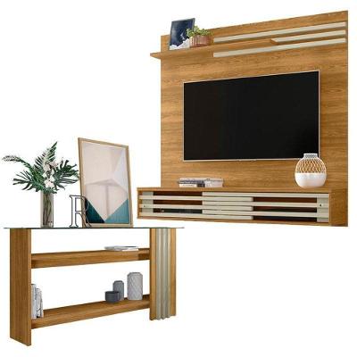 Estante Home Theater Bancada Frizz Sublime Com Aparador Frizz Cumaru Opala - Madetec