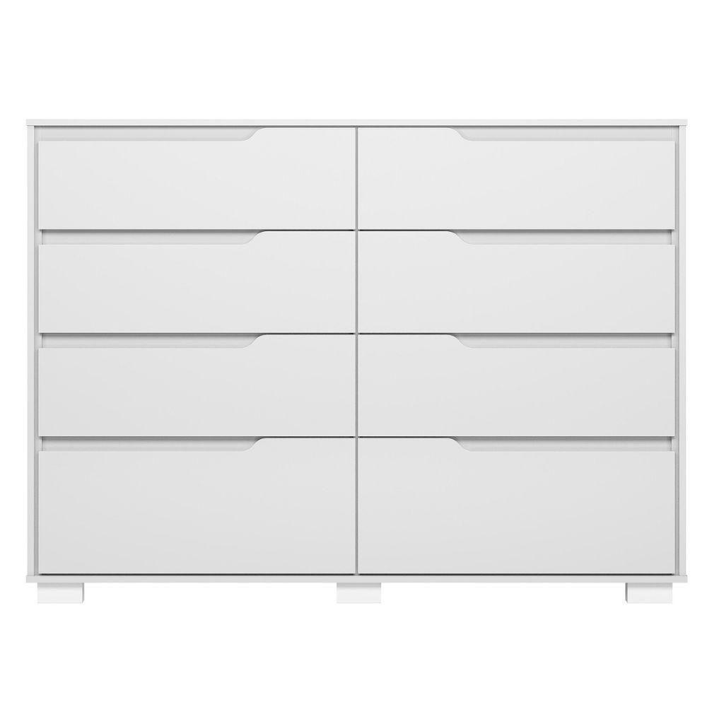 Comoda Georgia 8 Gavetas 147 Cm Branco - 6