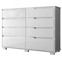 Comoda Georgia 8 Gavetas 147 Cm Branco - 1