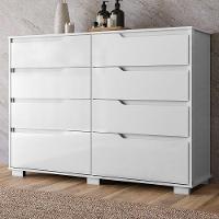 Comoda Georgia 8 Gavetas 147 Cm Branco - 2