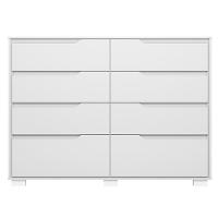 Comoda Georgia 8 Gavetas 147 Cm Branco - 6