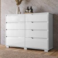Comoda Georgia 8 Gavetas 147 Cm Branco - 7