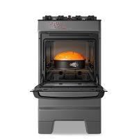 Fogão A Gás Mesa De Vidro Forno 50L Esmaltec Ideal Top Glass Titanium 4 Bocas Bivolt - 6