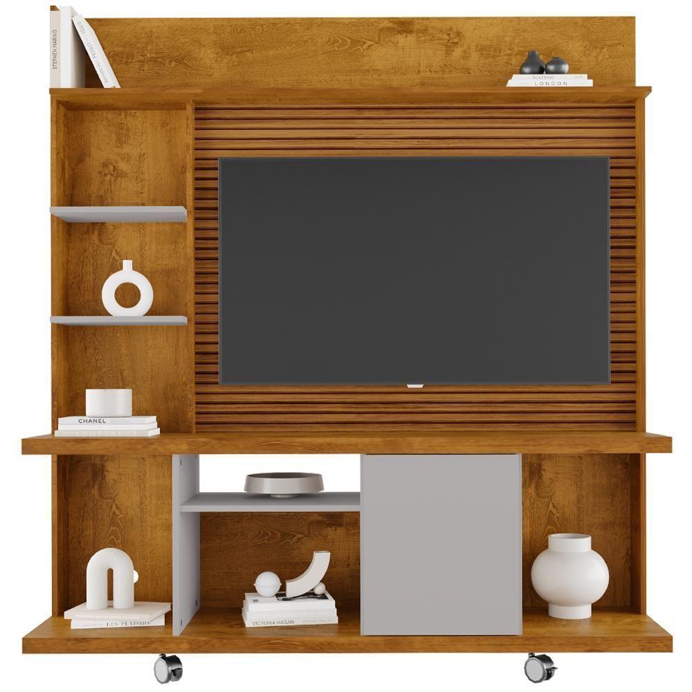 Estante Home Tv 47 Pol 160 Cm Taurus Naturalle Off White Bechara - 1