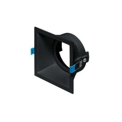Spot De Embutir Recuado Stella Square Par 30 E27 Quadrado Bivolt Preto
