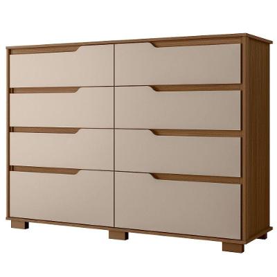 Comoda Georgia 8 Gavetas 147 Cm Carvalho Fendi Moval