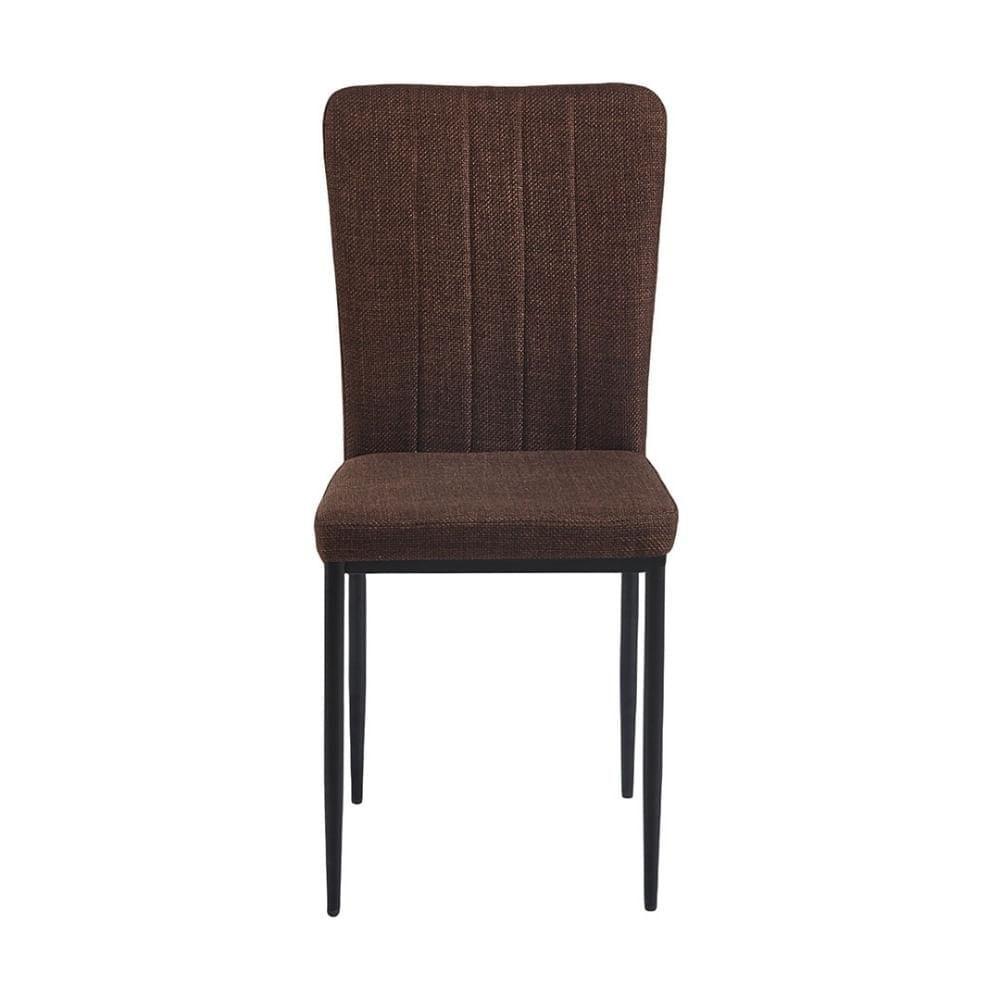 Kit 4 Cadeiras V1005 Rivatti 40cm Tecido Marrom-aço Preto - 3