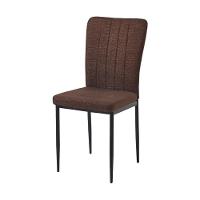 Kit 4 Cadeiras V1005 Rivatti 40cm Tecido Marrom-aço Preto - 2